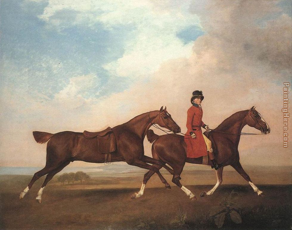 George Stubbs William Anderson with Two Saddle-horses